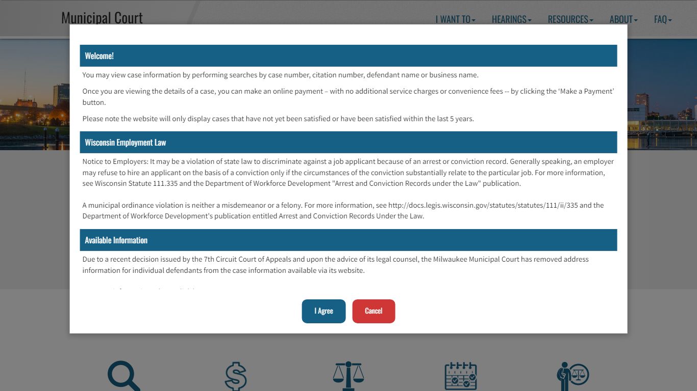 Search Case Information